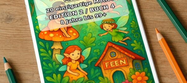 Zauberhafte Feenwelt zum Ausmalen