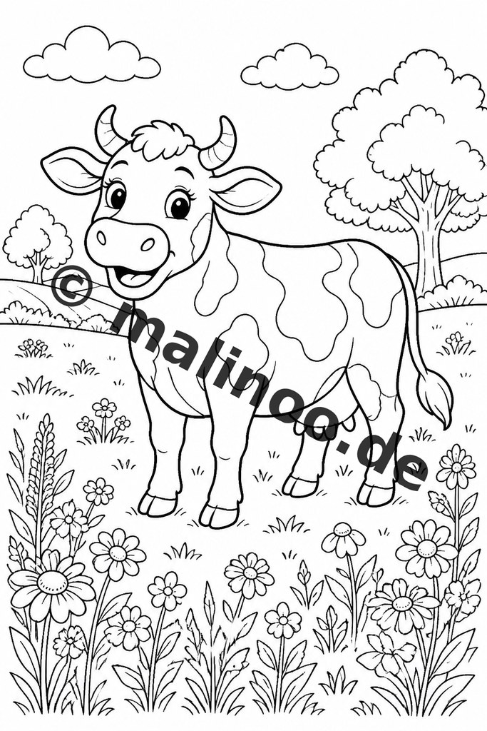 Bauernhof-Ausmalspaß zum sofort Loslegen
