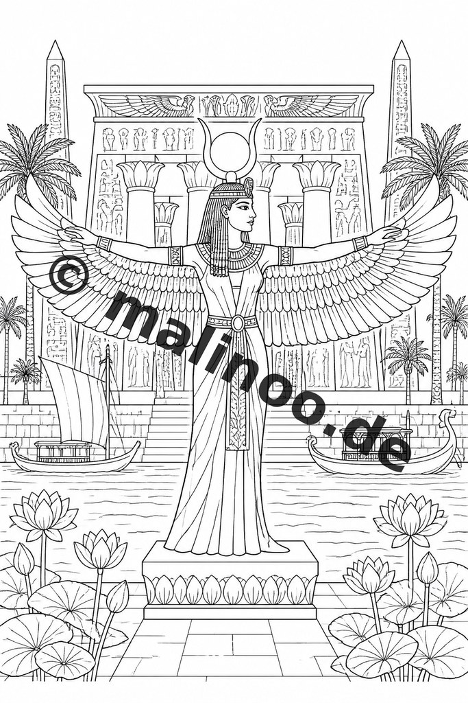 Ausmalreise ins alte Ägypten