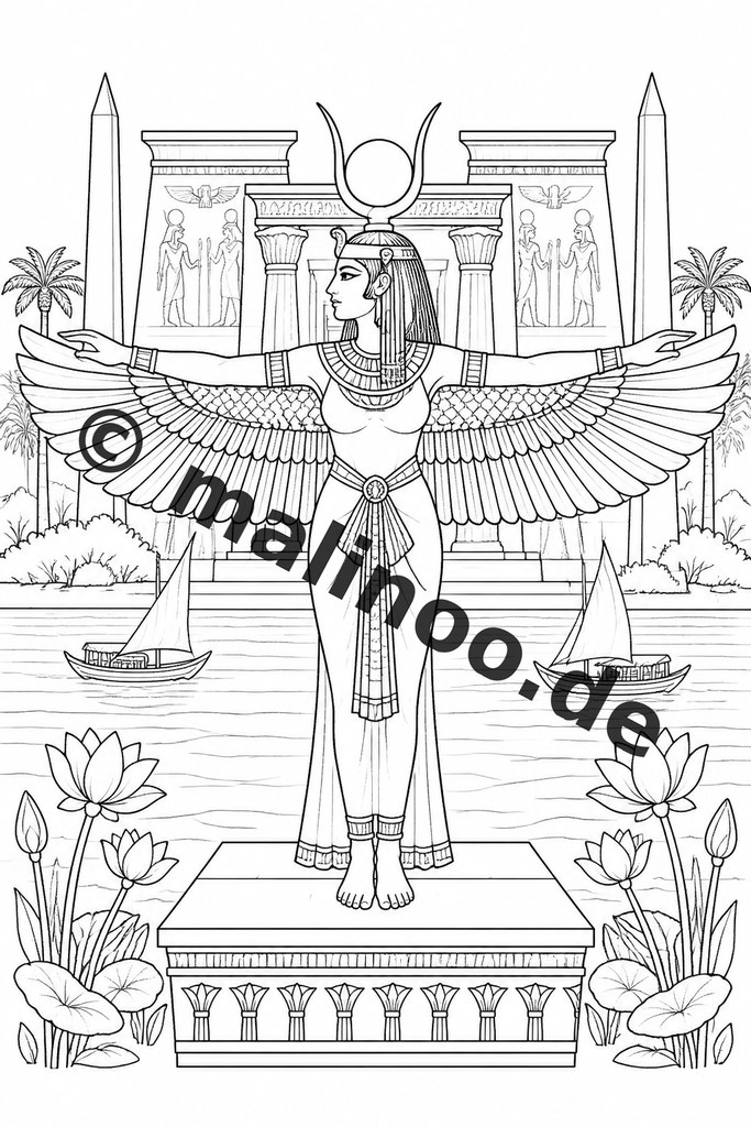Ausmalreise ins alte Ägypten