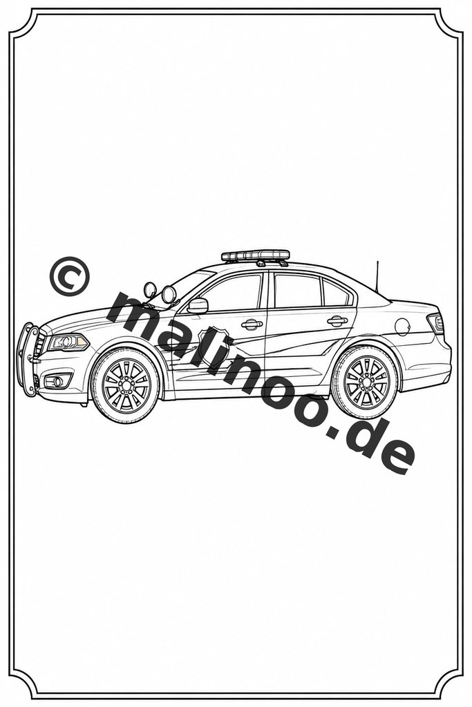 Polizei-Ausmalspaß zum sofort Loslegen