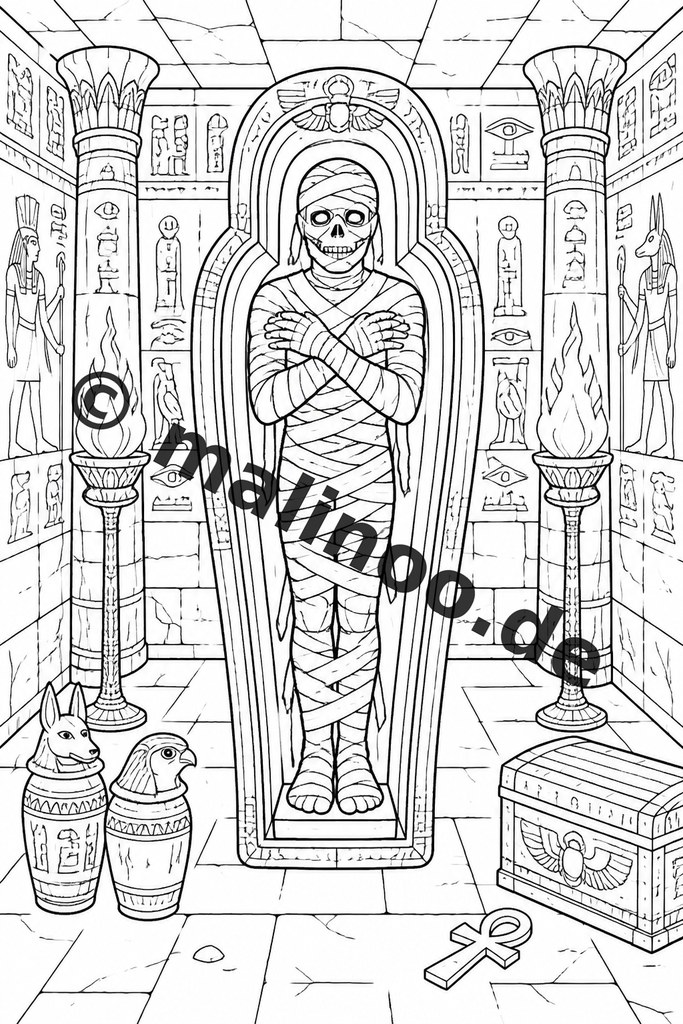 Ausmalreise ins alte Ägypten