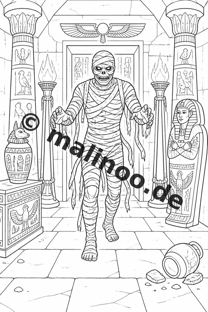 Ausmalreise ins alte Ägypten