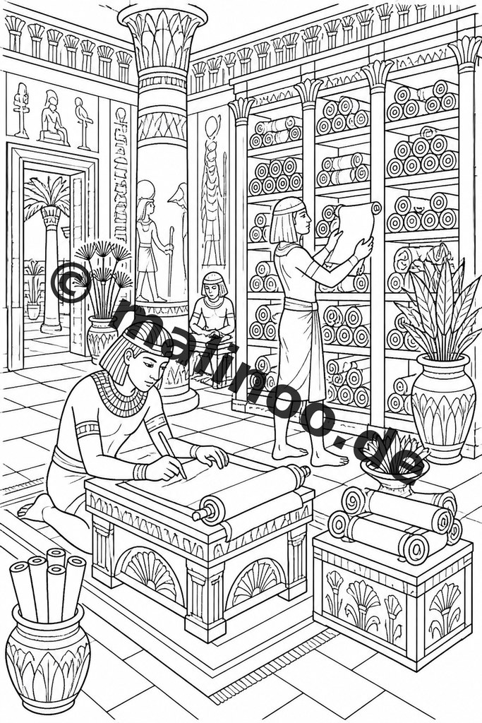 Ausmalreise ins alte Ägypten